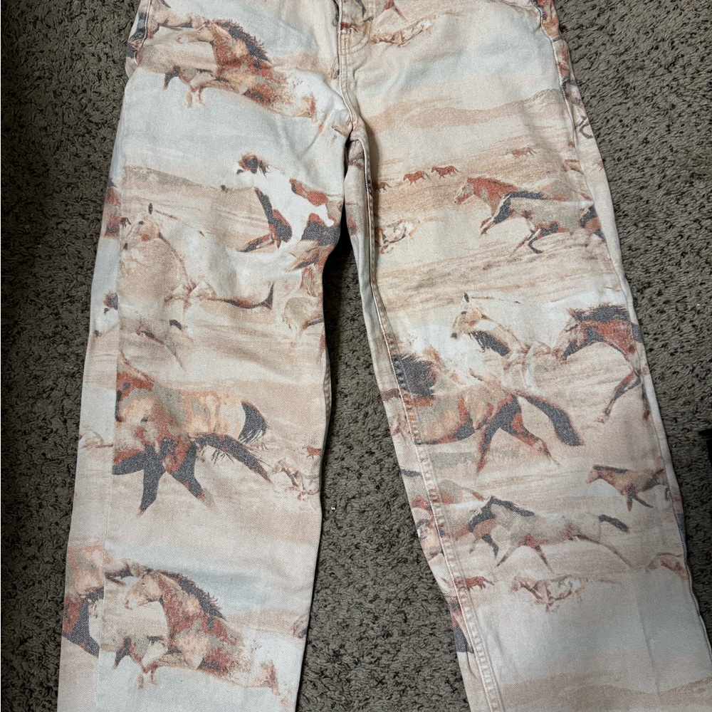 Urban outfitters horse print jeans